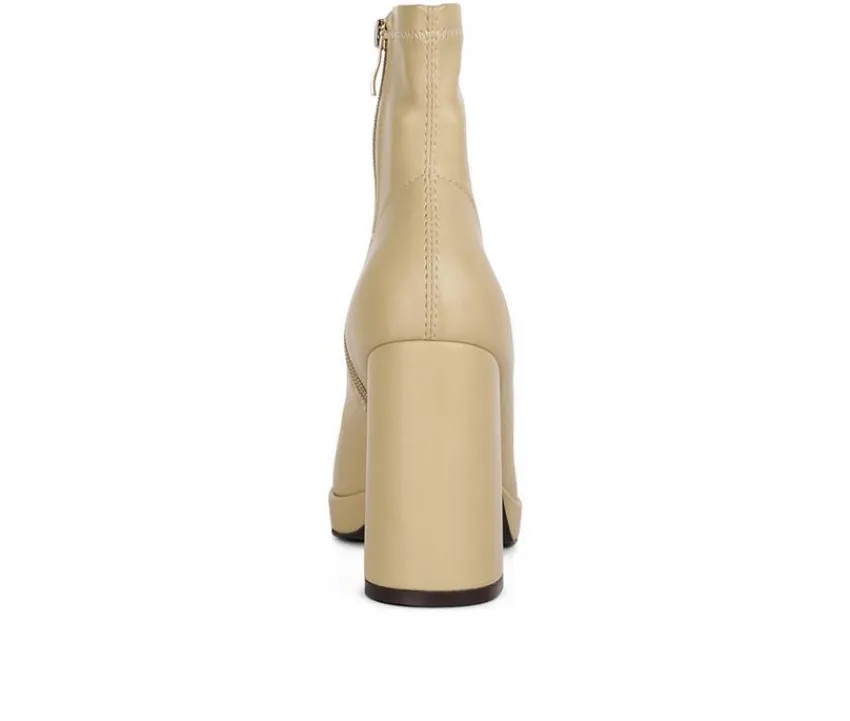 London Rag Dress>Women's Tintin Block Heel Booties
