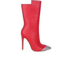 Women's Twitch Mid Calf Stiletto Booties|London Rag Online