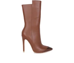 London Rag Dress>Women's Twitch Mid Calf Stiletto Booties