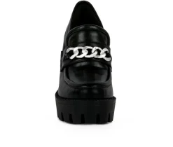 Women's Y2K High Platform Heeled Loafers|London Rag Hot