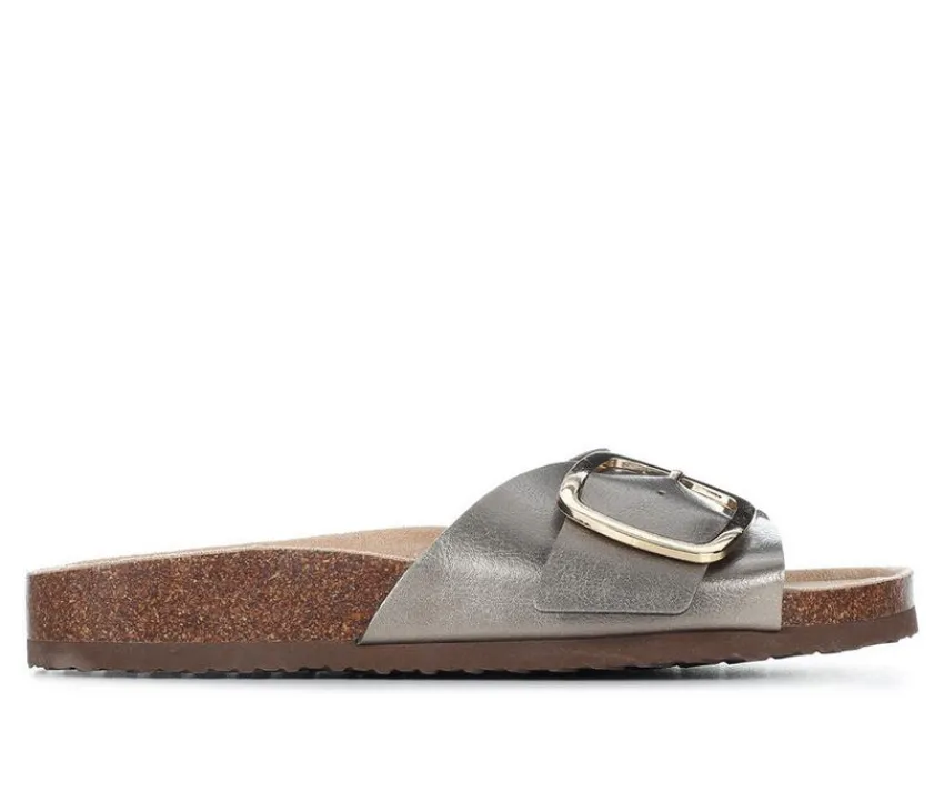 Women's Banner Footbed Sandals|Madden Girl Hot