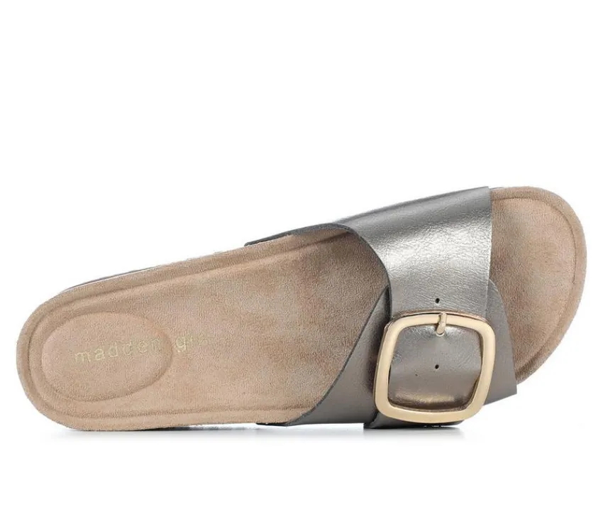 Women's Banner Footbed Sandals|Madden Girl Hot