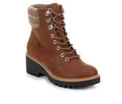 Women's Georgiy Combat Block-Heeled Boots|MIA