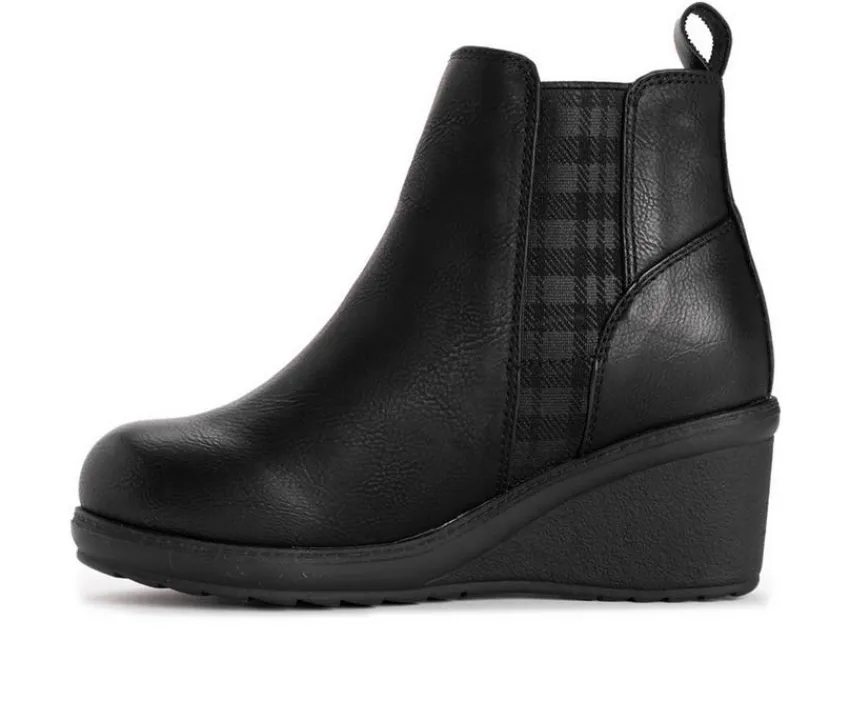 Women's England Oxford Wedge Booties|MUK LUKS New