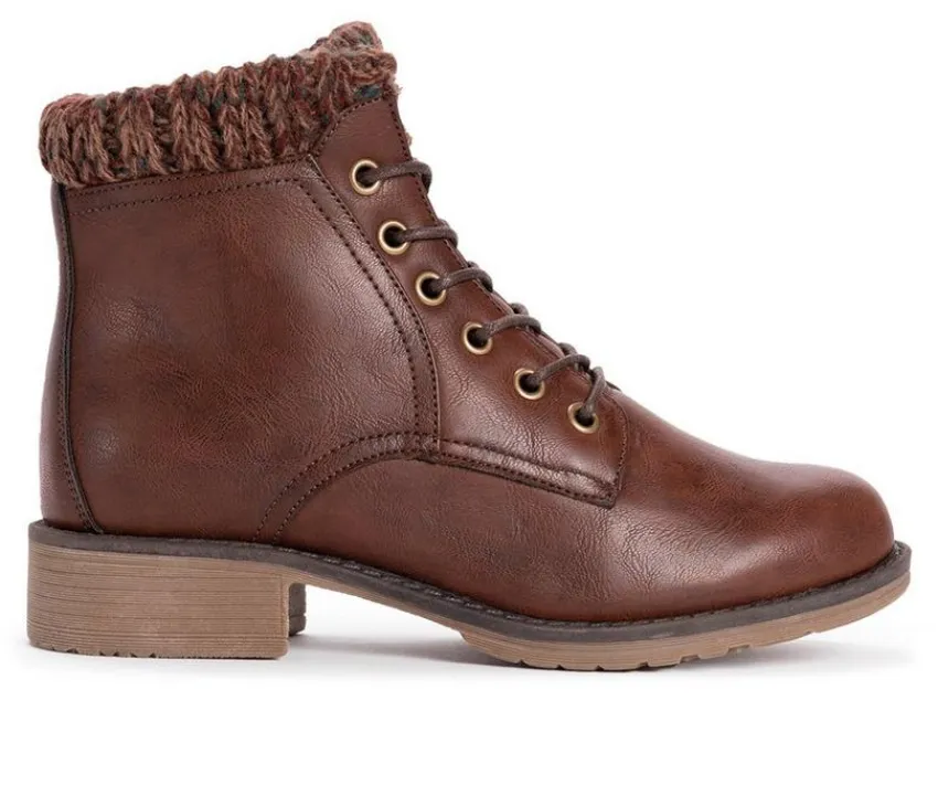 MUK LUKS Lace Up>Women's Hiker Alps Fashion Hiking Boots