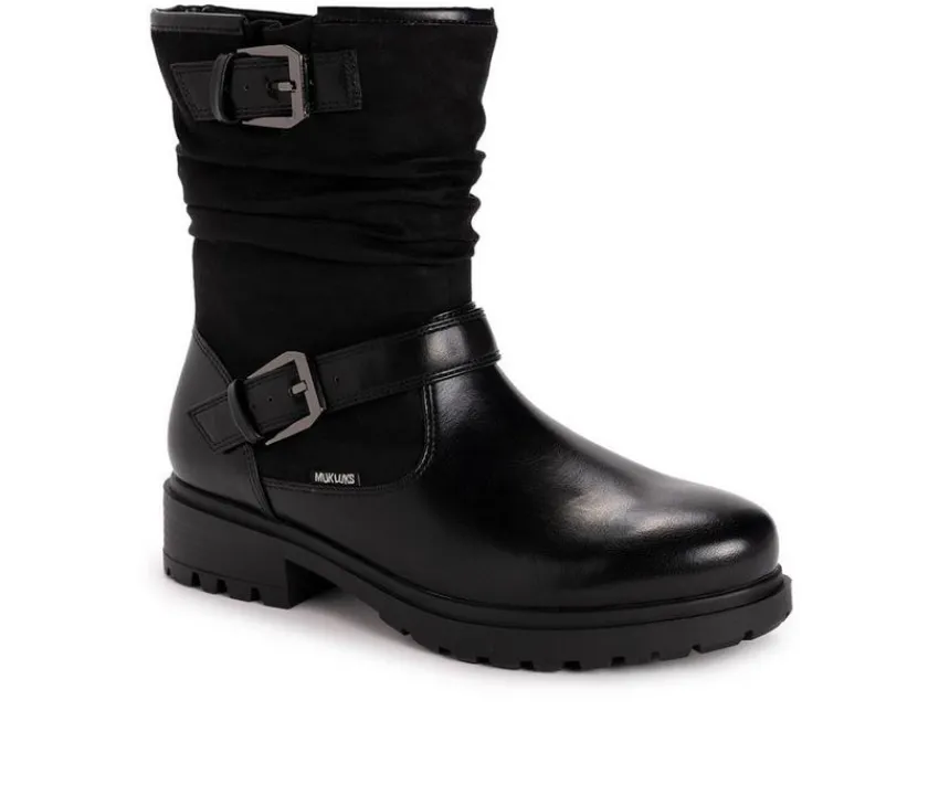 MUK LUKS Moto>Women's Scarlett Sabrina Mid Calf Boots