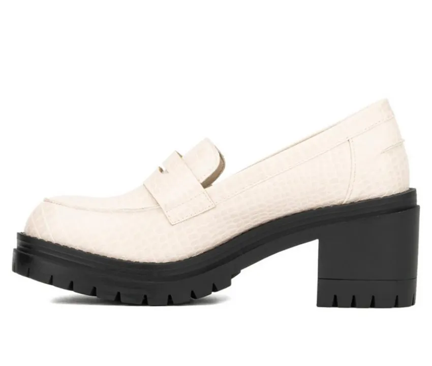 New York and Company Loafers & Oxfords>Women's Penni Heeled Loafers