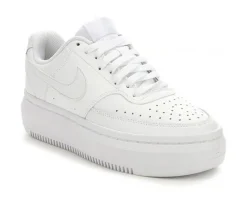 Nike Platform|Fashion & Lifestyle>Women's Court Vision Alta Leather Platform Sneakers