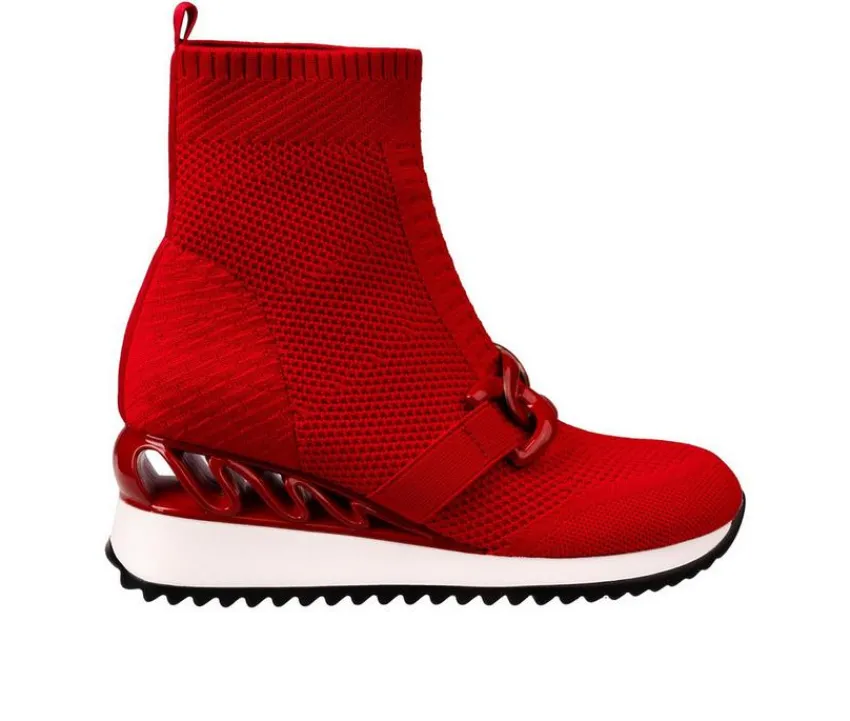 Ninety Union Platform|High Top>Women's Brooklyn Wedge Sneaker Booties