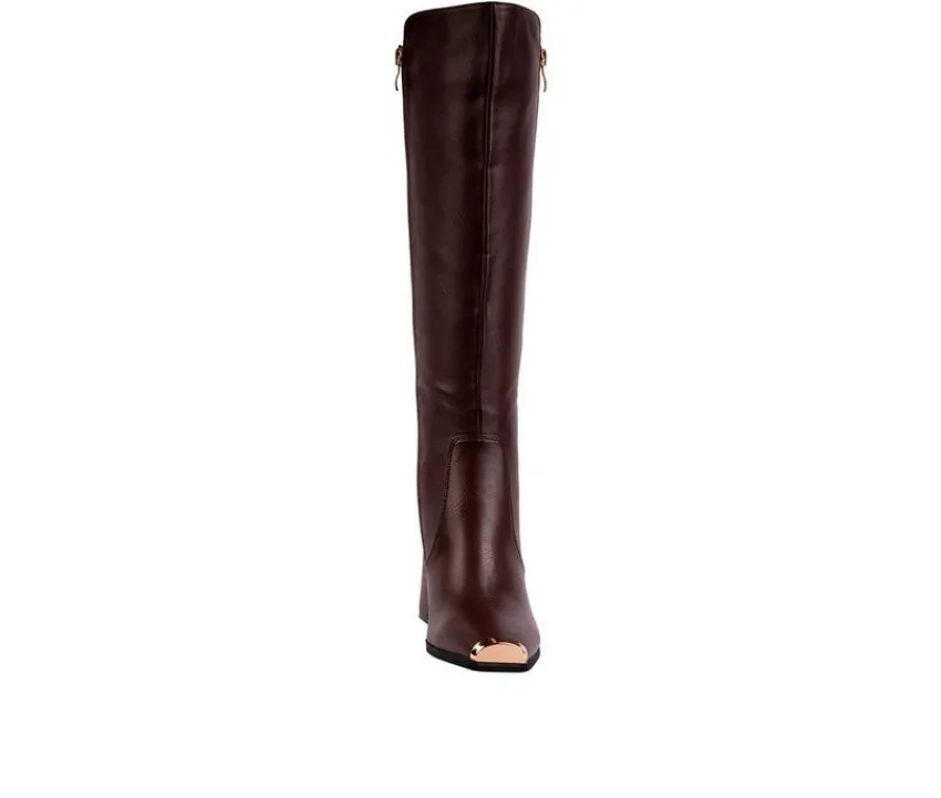 Women's Link Knee High Heeled Boots|Ninety Union Discount