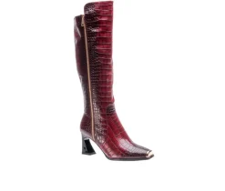 Women's London Knee High Heeled Boots|Ninety Union Outlet