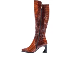 Women's London Knee High Heeled Boots|Ninety Union Online