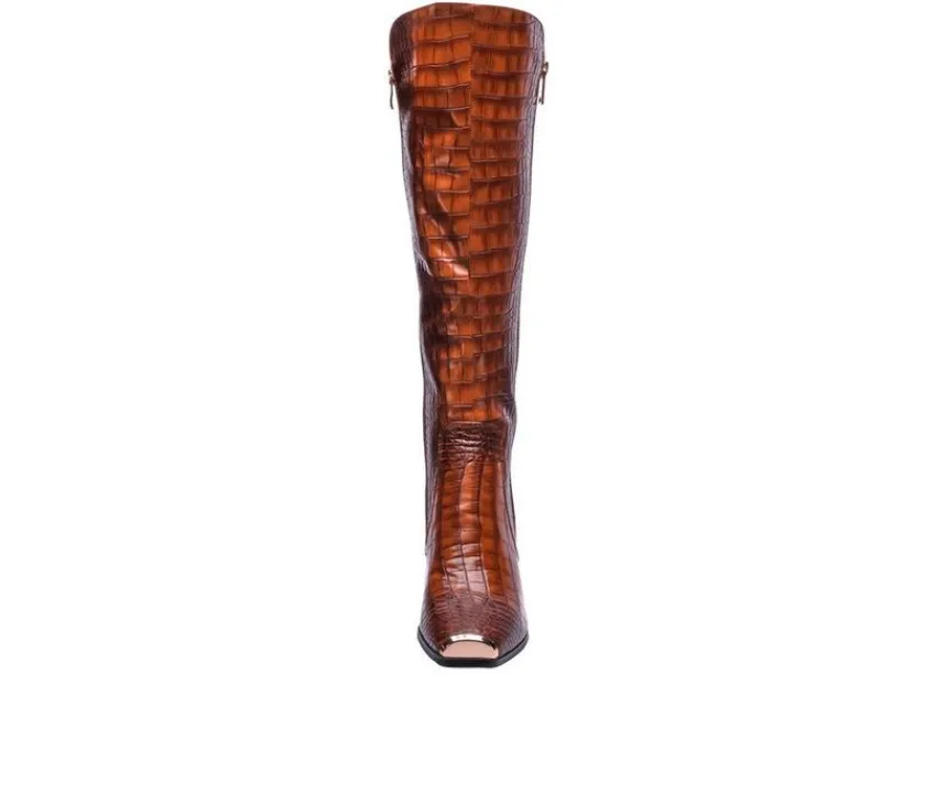Women's London Knee High Heeled Boots|Ninety Union Online