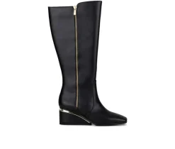 Women's Morgan Knee High Wedge Boots|Ninety Union Clearance