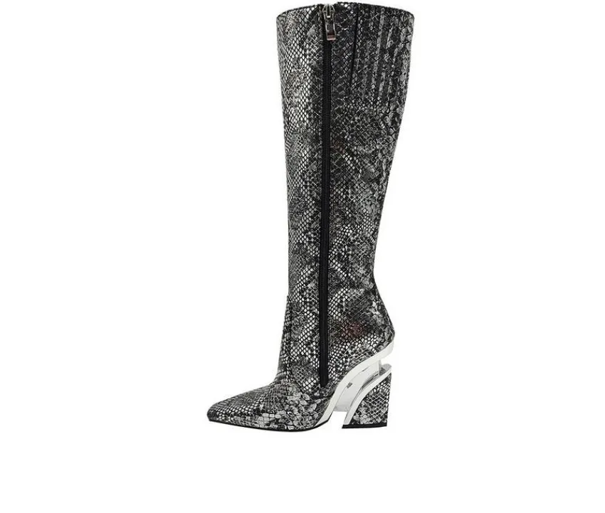 Women's Viva Wedge Knee High Boots|Ninety Union Clearance