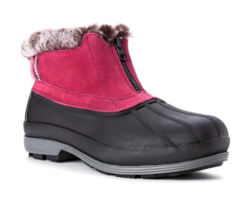 Propet Cozy>Women's Lumi Ankle Zip Waterproof Winter Boots