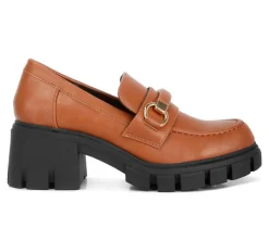 Rag & Co Loafers & Oxfords>Women's Evangeline Lugged Loafers