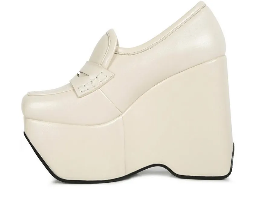 Women's Gilliam Platform Wedge Loafers|Rag & Co Best