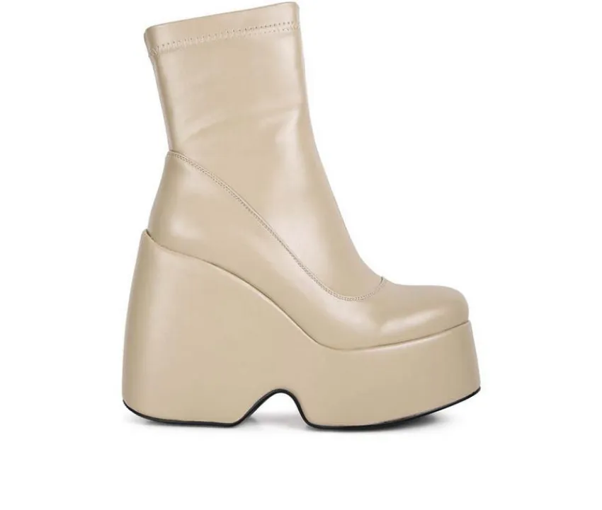 Rag & Co Dress>Women's Purnell Wedge Platform Booties