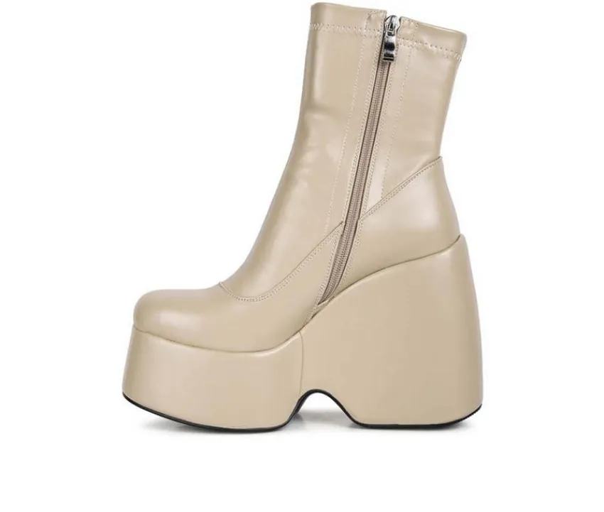 Rag & Co Dress>Women's Purnell Wedge Platform Booties