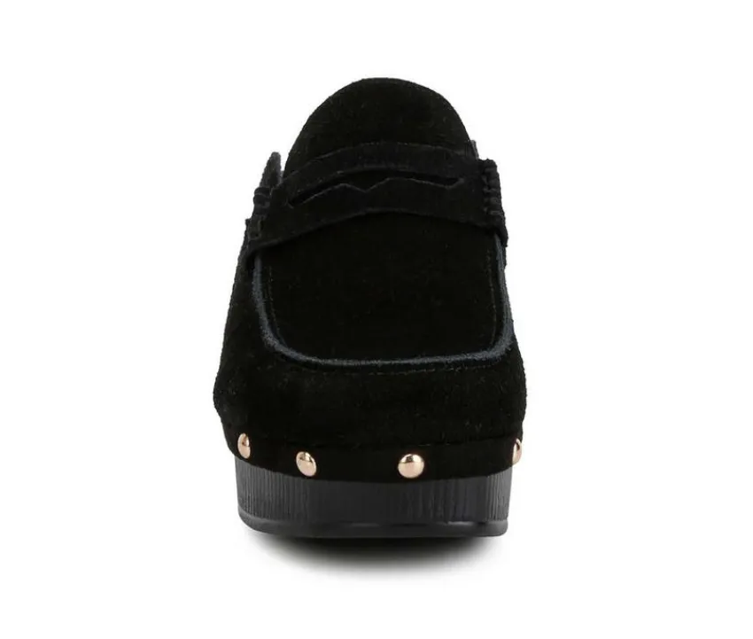Women's Riley Heeled Clogs|Rag & Co Sale