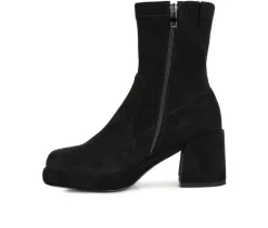 Women's Two Cubes Heeled Booties|Rag & Co Sale