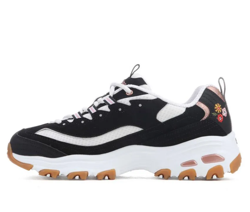 Women's 150553 Dlites Floral Sneakers|Skechers Sale