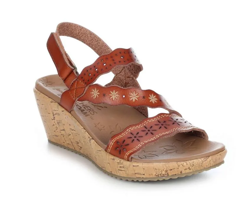 Women's Beverlee Aura 119596 Wedge Sandals|Skechers Cali New