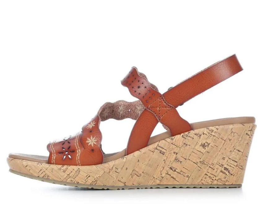 Women's Beverlee Aura 119596 Wedge Sandals|Skechers Cali New