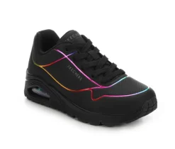 Women's Uno Electric Lines 155168 Casual Sneakers|Skechers Street Clearance