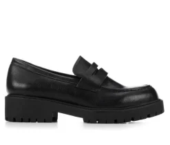 Soda Pumps & Heels|Loafers & Oxfords>Women's Hender-S Block-Heeled Loafers