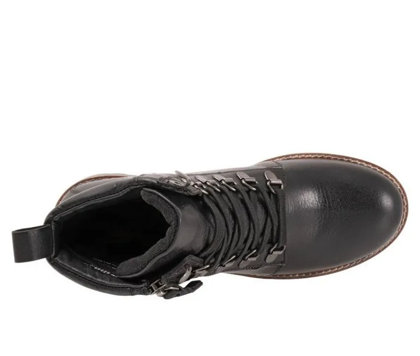 Women's Everett Lace Up Combat Boots|Softwalk Sale