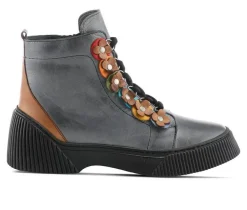 Women's Yeba Lace Up Booties|SPRING STEP Best