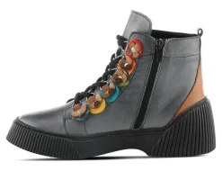 Women's Yeba Lace Up Booties|SPRING STEP Best