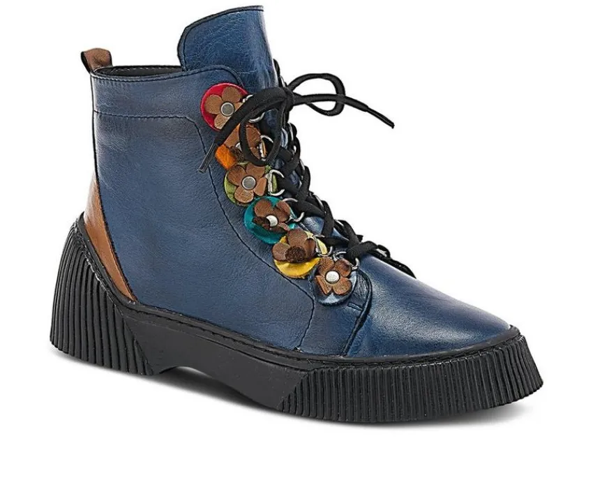 SPRING STEP Lace Up>Women's Yeba Lace Up Booties