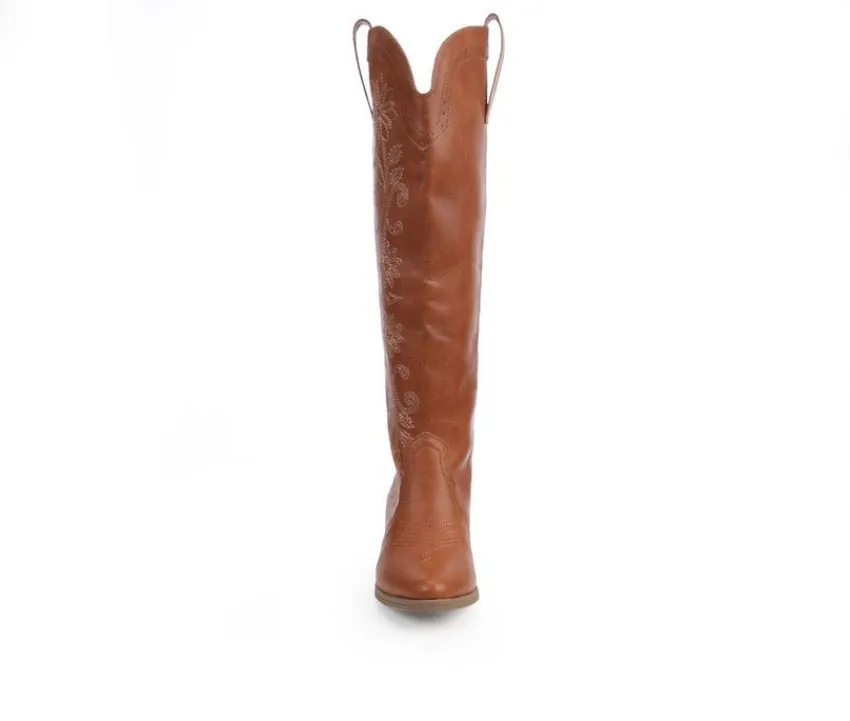 Women's Tammy Floral Western Boots|Sugar Clearance