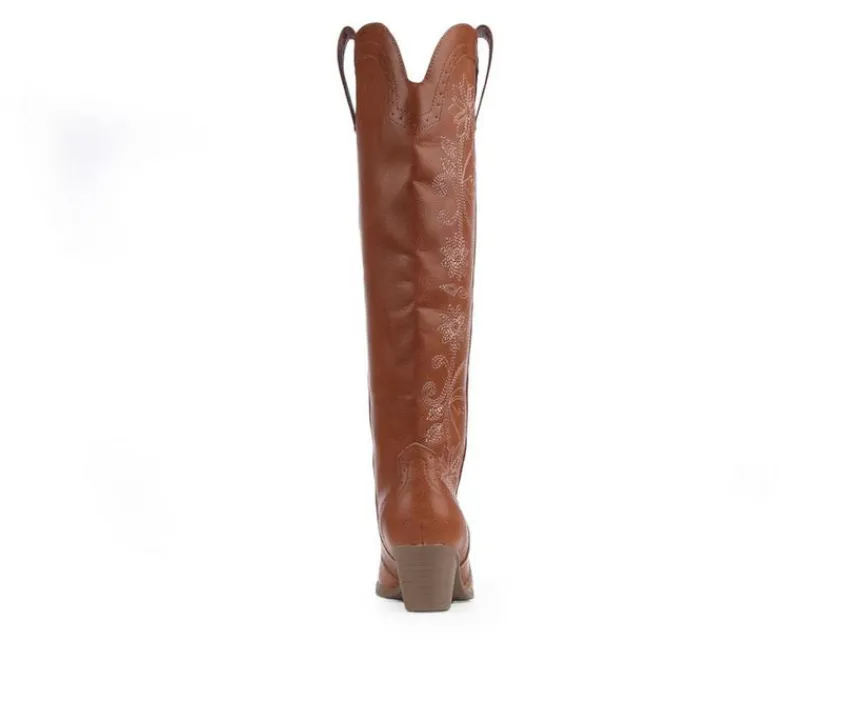 Women's Tammy Floral Western Boots|Sugar Clearance