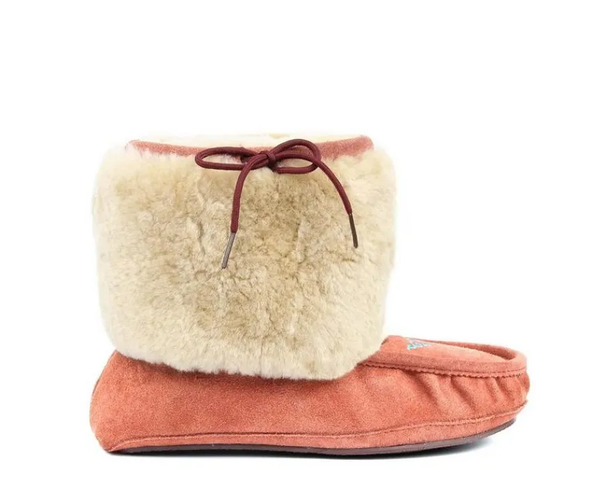 Women's Navajo Moccasin Slipper Booties|Superlamb Clearance