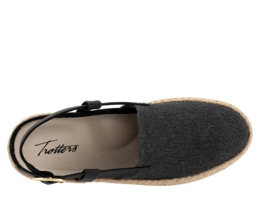 Trotters Loafers & Oxfords>Women's Paisley Espadrille Slingback Loafers