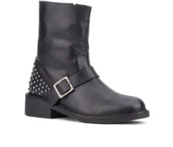 Women's Wenona Moto Boots|Vintage Foundry Co Outlet