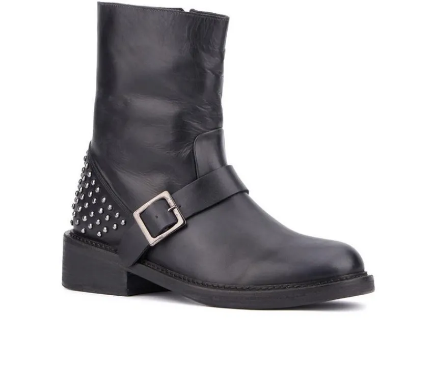 Women's Wenona Moto Boots|Vintage Foundry Co Outlet