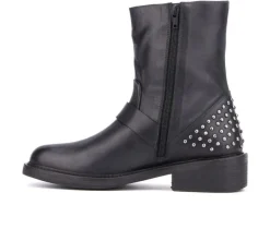 Women's Wenona Moto Boots|Vintage Foundry Co Outlet