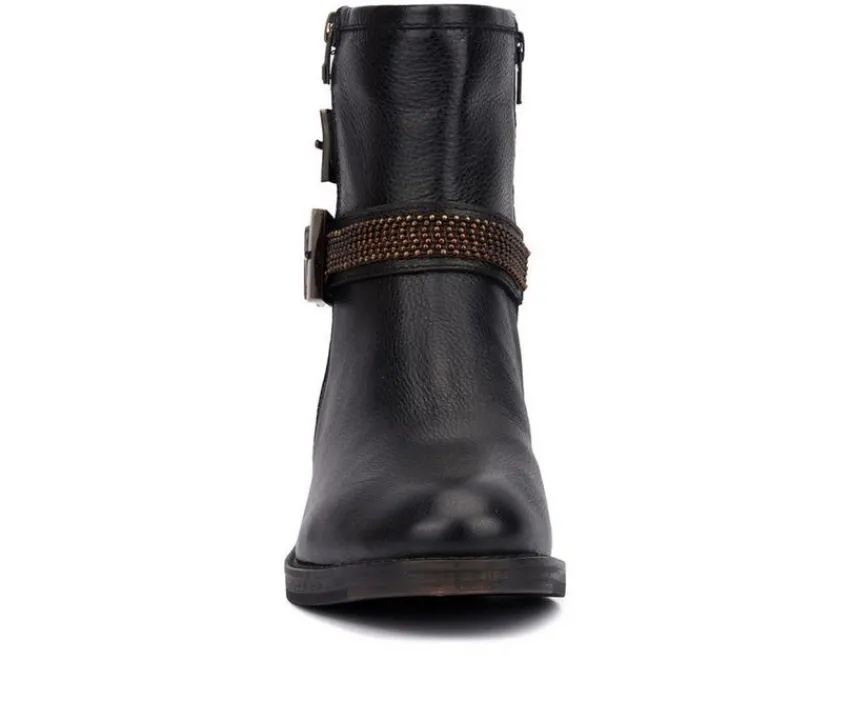Women's Castle Moto Booties|Vintage Foundry Co Best