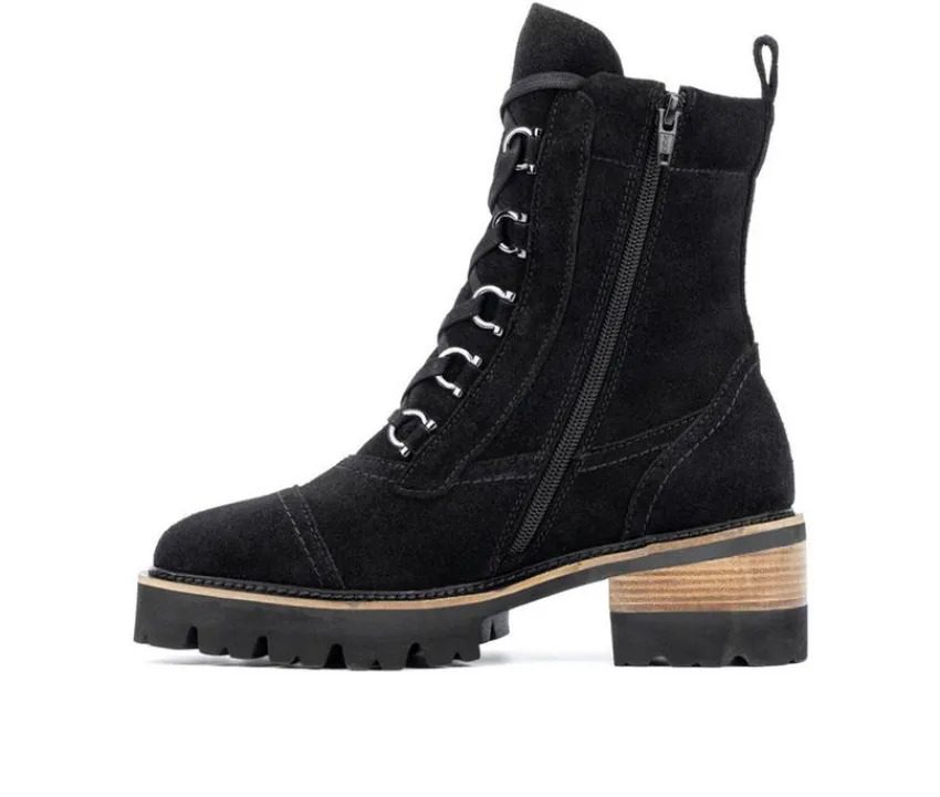 Women's Eleonora Combat Booties|Vintage Foundry Co Outlet
