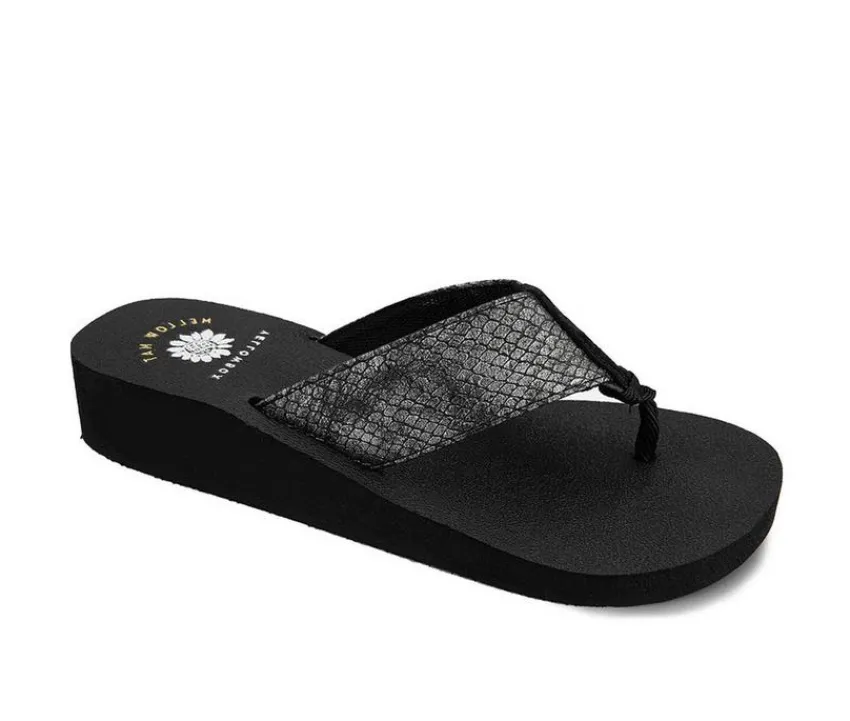 Women's Chellie Wedge Flip-Flops|Yellow Box Outlet