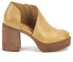 Women's Loredo D'Orsay Platform Clogs|Yellow Box New
