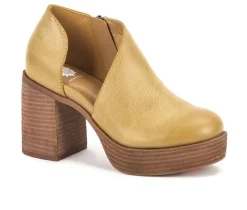 Women's Loredo D'Orsay Platform Clogs|Yellow Box New