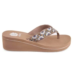 Yellow Box Sandals>Women's Savira Wedge Flip-Flops