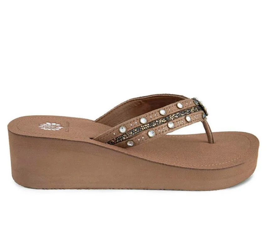 Yellow Box Sandals>Women's Terell Wedge Flip-Flops