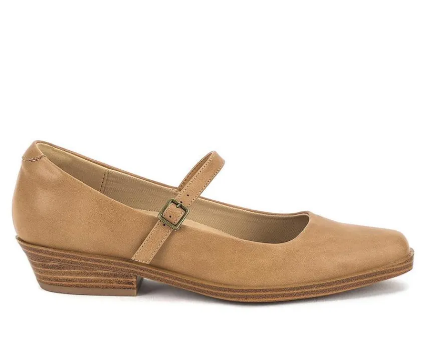 Women's Wilma Low Heeled Maryjanes|Yellow Box